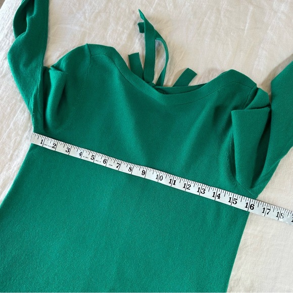 Banana Republic Kelly Green Filpucci Tie Back Sweater XS - Picture 6 of 8